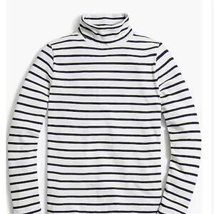 J.Crew Striped Turtleneck Long Sleeve Top NWT